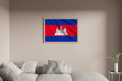 Cambodia National Flag Wall Art