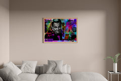 Leonardo DiCaprio - Colorful Dollar Background Wall Art