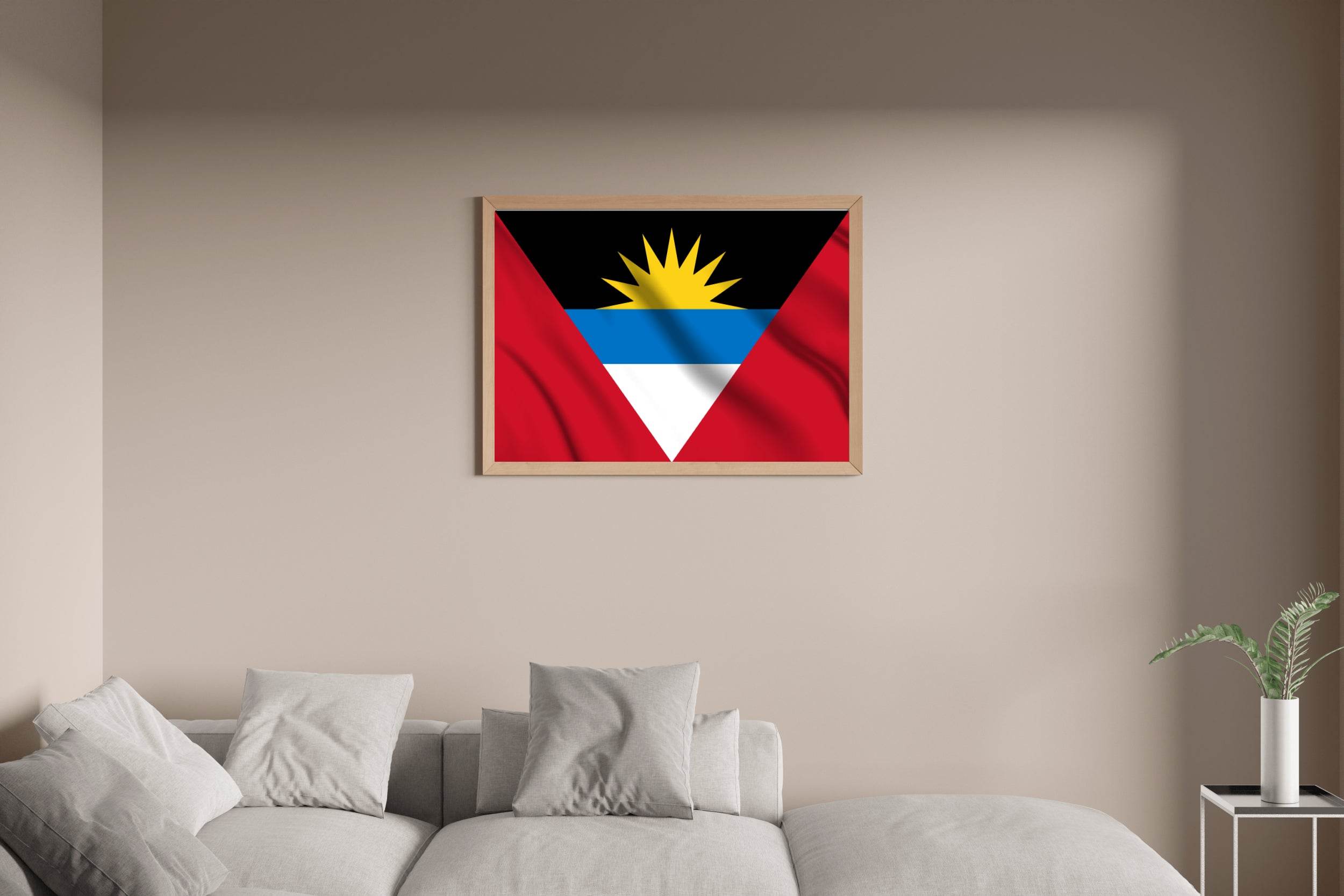 Antigua and Barbuda National Flag Wall Art - beink online art store