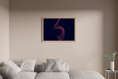 Technology Wave Lines Abstract Wall Art