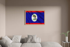 Belize National Flag Wall Art - beink online art store