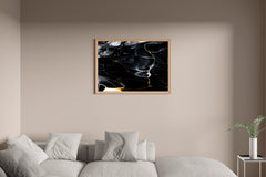 Black Granite Abstract Wall Art