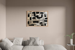 Geometric Grid Modern Wall Art