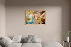 Multicolor Painted Oil Abstract Wall Art