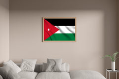 Jordan National Flag Wall Art - beink online art store