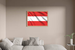 Austria National Flag Wall Art - beink online art store