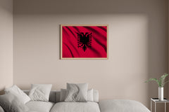 Albania National Flag Wall Art