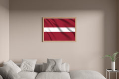 Latvia National Flag Wall Art - beink online art store