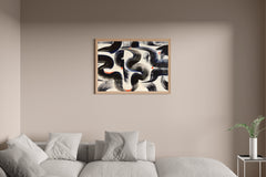 Intertwined Currents Modern Wall Art