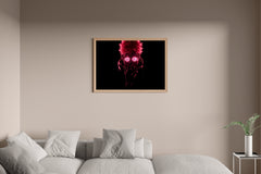 Neon Dope Sukuna Anime Wall Art