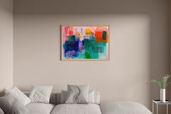 Urban Sunrise Abstract Wall Art