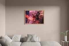 Miles Morales swinging Gaming Wall Art