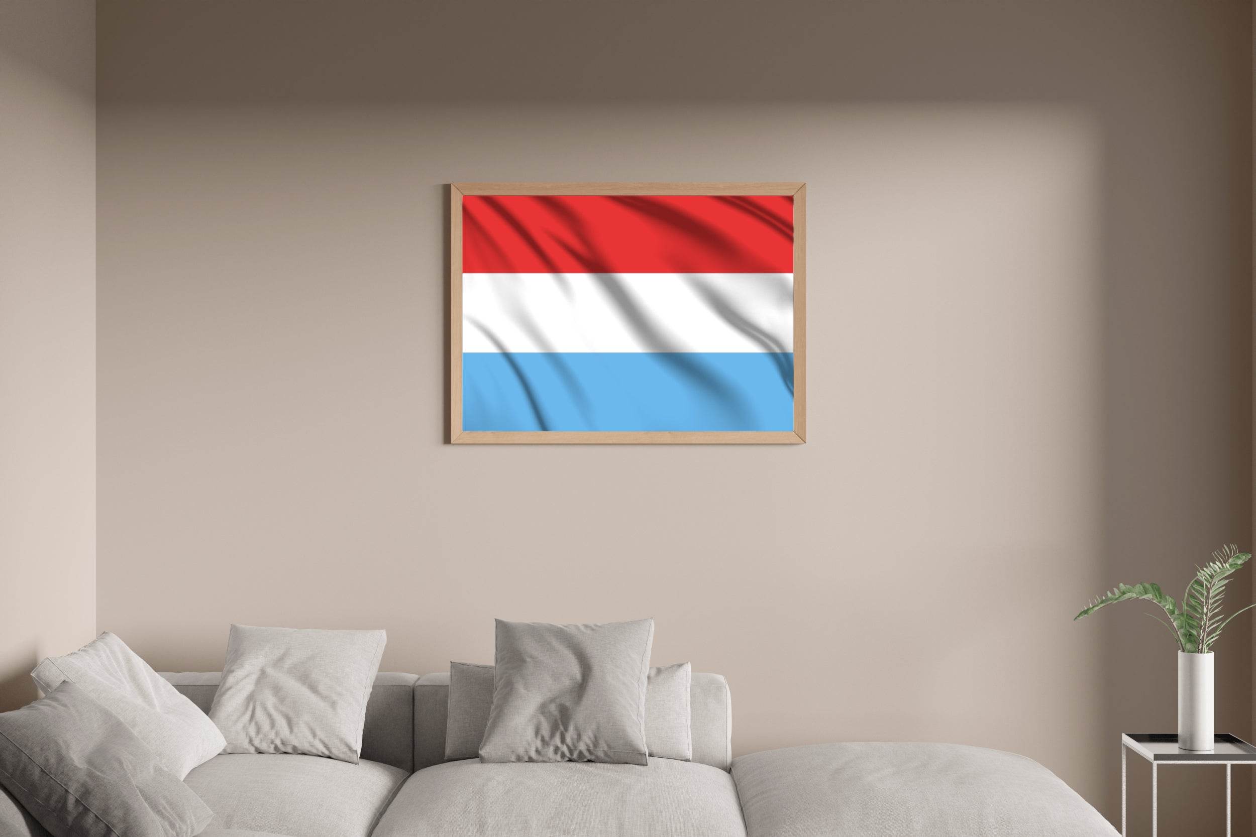 Luxembourg National Flag Wall Art - beink online art store