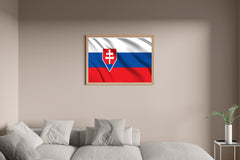 Slovakia National Flag Wall Art - beink online art store