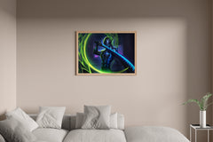 Neon Genji Overwatch Gaming Wall Art