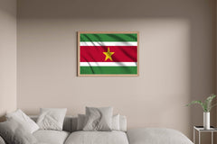 Suriname National Flag Wall Art - beink online art store