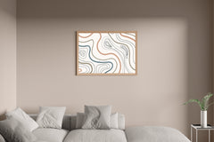 Earth Tone Pattern Background Abstract Wall Art