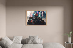 Cyberpunk 2077 Motorcycle Boogeyman Gaming Wall Art