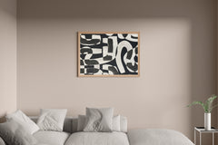 Black and White Rhythm Modern Wall Art