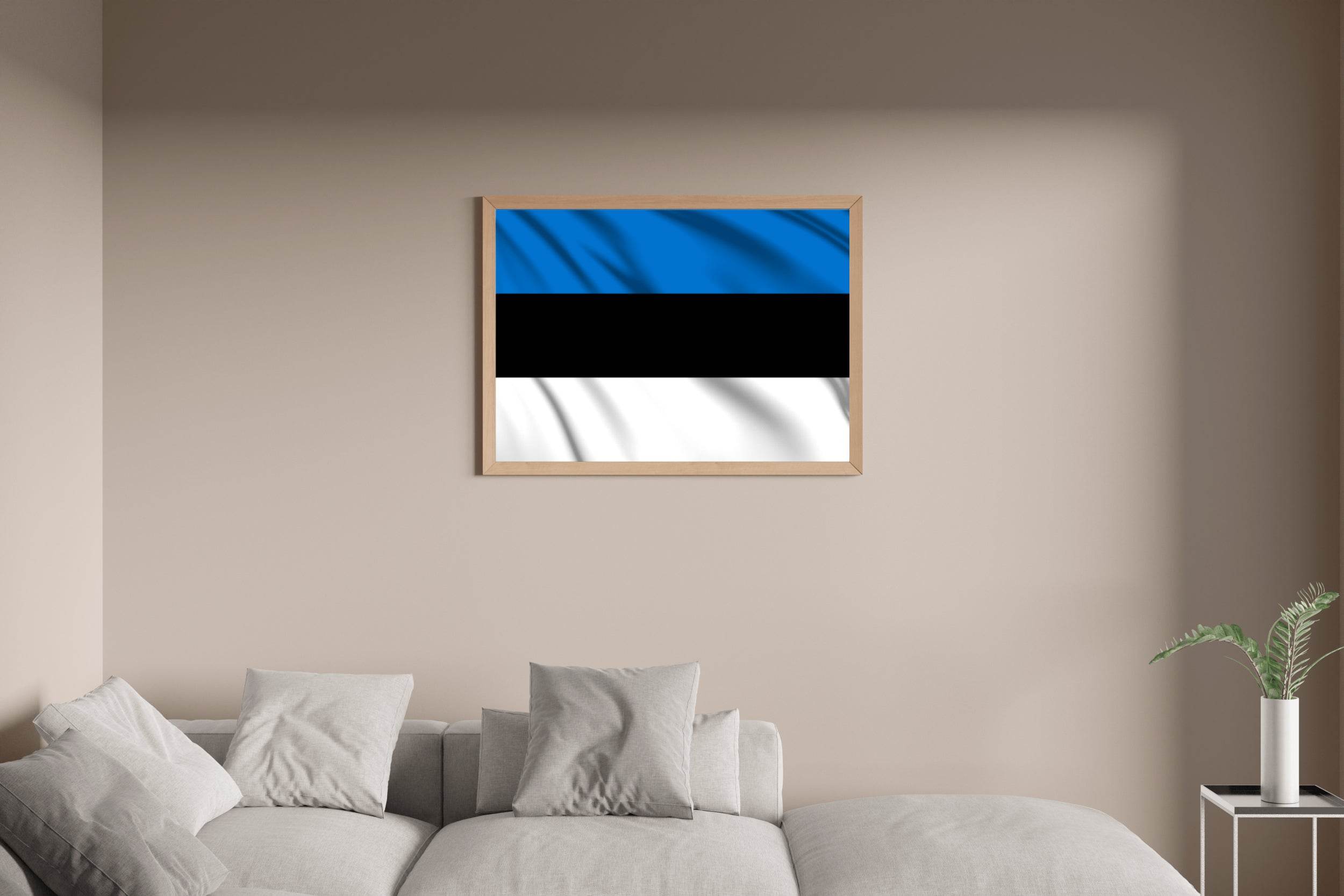 Estonia National Flag Wall Art - beink online art store