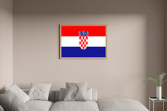 Croatia National Flag Wall Art