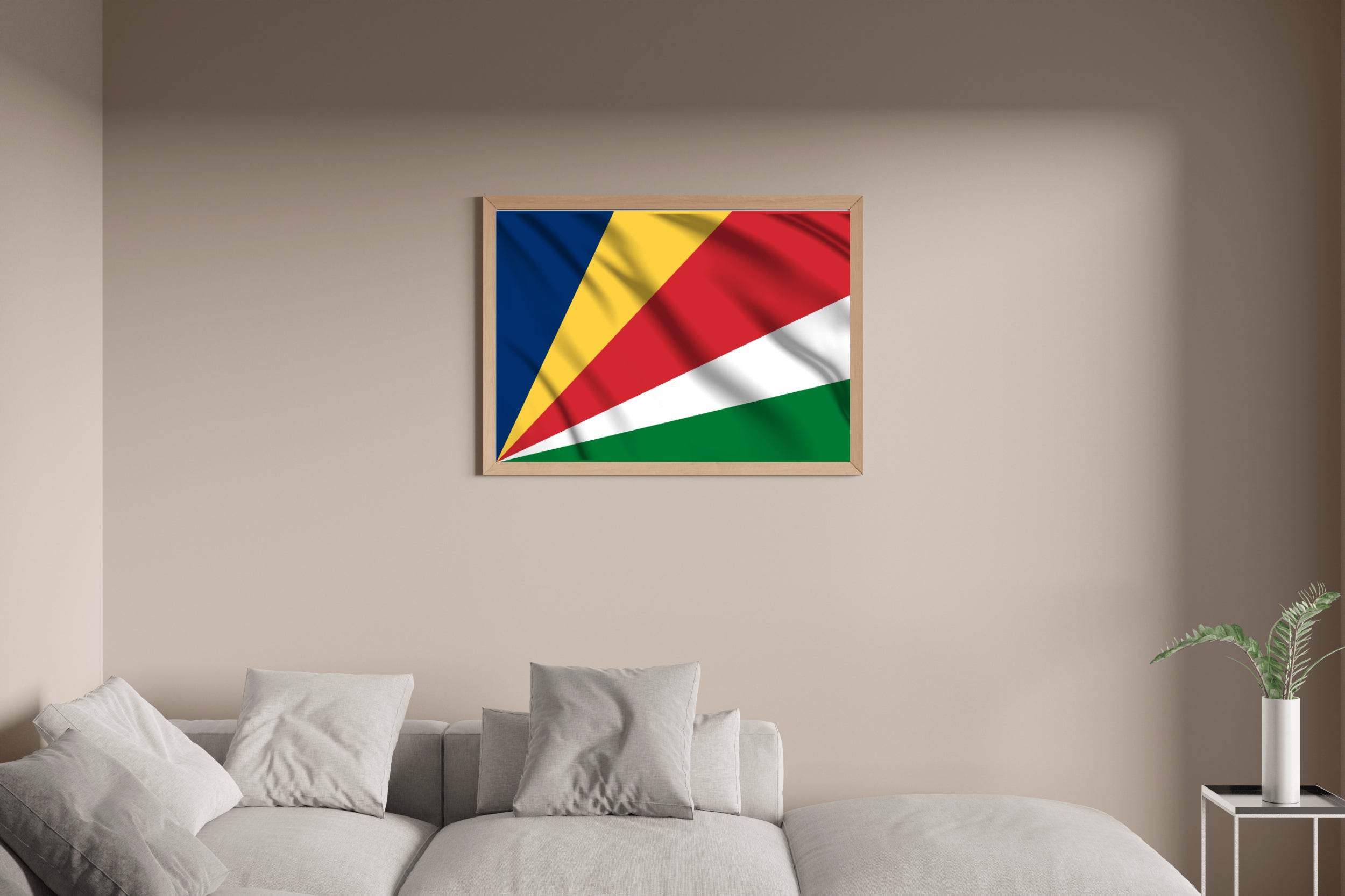 Seychelles National Flag Wall Art - beink online art store