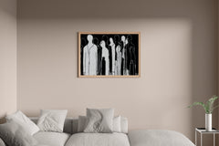 Shadowed Figures Modern Wall Art