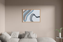 Handdrawn Irregular Lines Abstract Wall Art