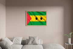 São Tomé and Príncipe National Flag Wall Art - beink online art store