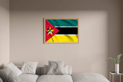 Mozambique National Flag Wall Art - beink online art store