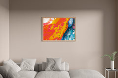 Earth Surface Water Paint Abstrat Wall Art