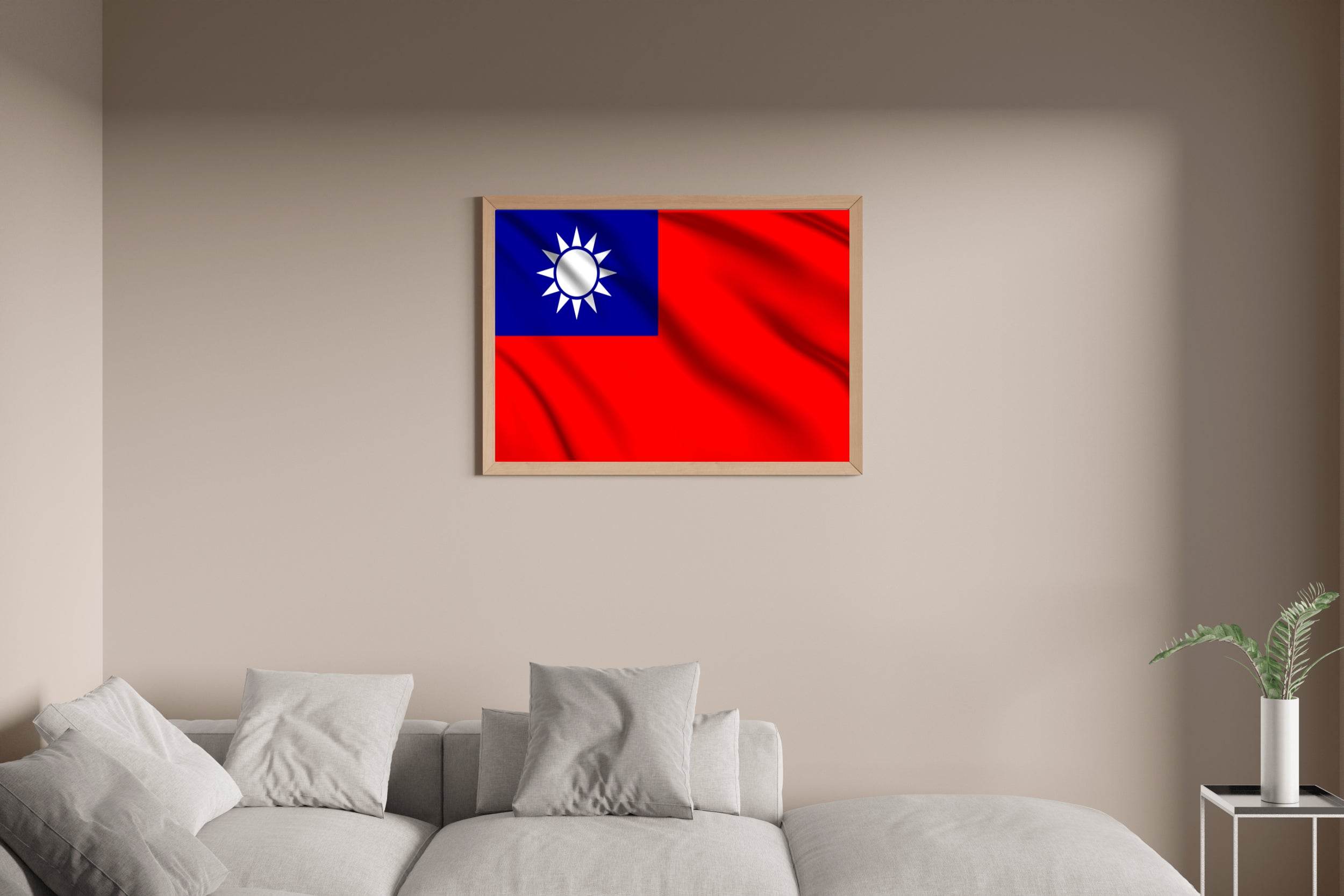 Republic of China National Flag Wall Art - beink online art store