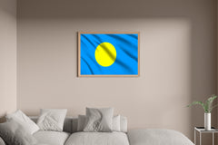 Palau National Flag Wall Art