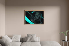 Neon Valorant Anime Gaming Wall Art - beink online art store