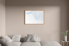 Technology Waves Abstract Wall Art