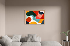 Colorful abstract Painting of Irregular Shapes