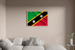 Saint Kitts and Nevis National Flag Wall Art