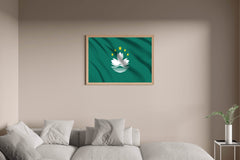 Macau National Flag Wall Art - beink online art store