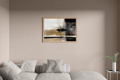 Artistic Desert Illustration Abstract Wall Art