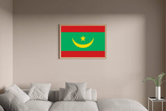 Mauritania National Flag Wall Art - beink online art store