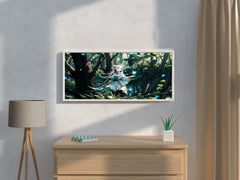 Frieren Magical Forest Anime Wall Art