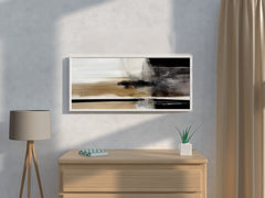 Artistic Desert Illustration Abstract Wall Art