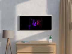 Eren Jaeger Neon  Anime Wall Art