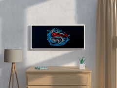 Neon Giyu Tomioka Anime Wall Art