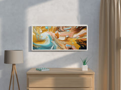 Multicolor Painted Oil Abstract Wall Art