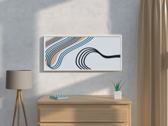 Handdrawn Irregular Lines Abstract Wall Art