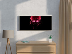 Neon Dope Sukuna Anime Wall Art