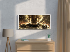 Angry Vegeta Anime Wall Art