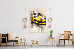 Porsche GT3 RS Naranja Wall Art