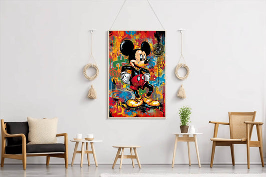 Watecolor Mickey Mouse Wall Art - beink online art store